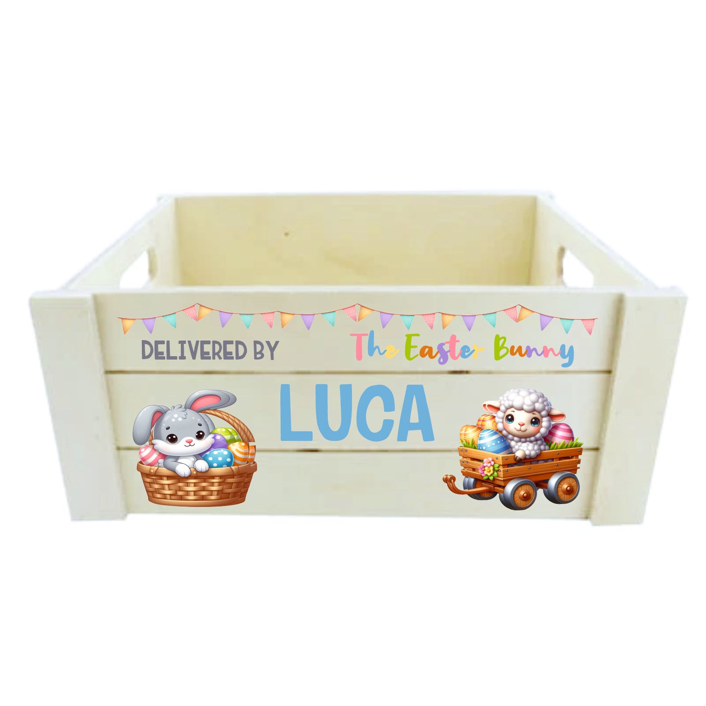 Personalised Easter Hamper Crate