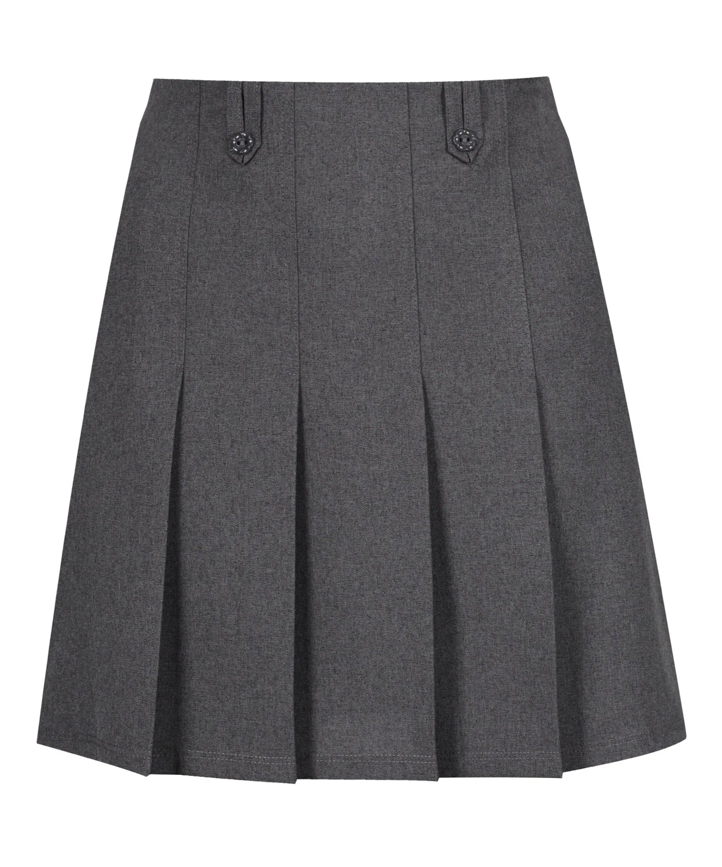 Junior Skirt - Flower Button - Grey