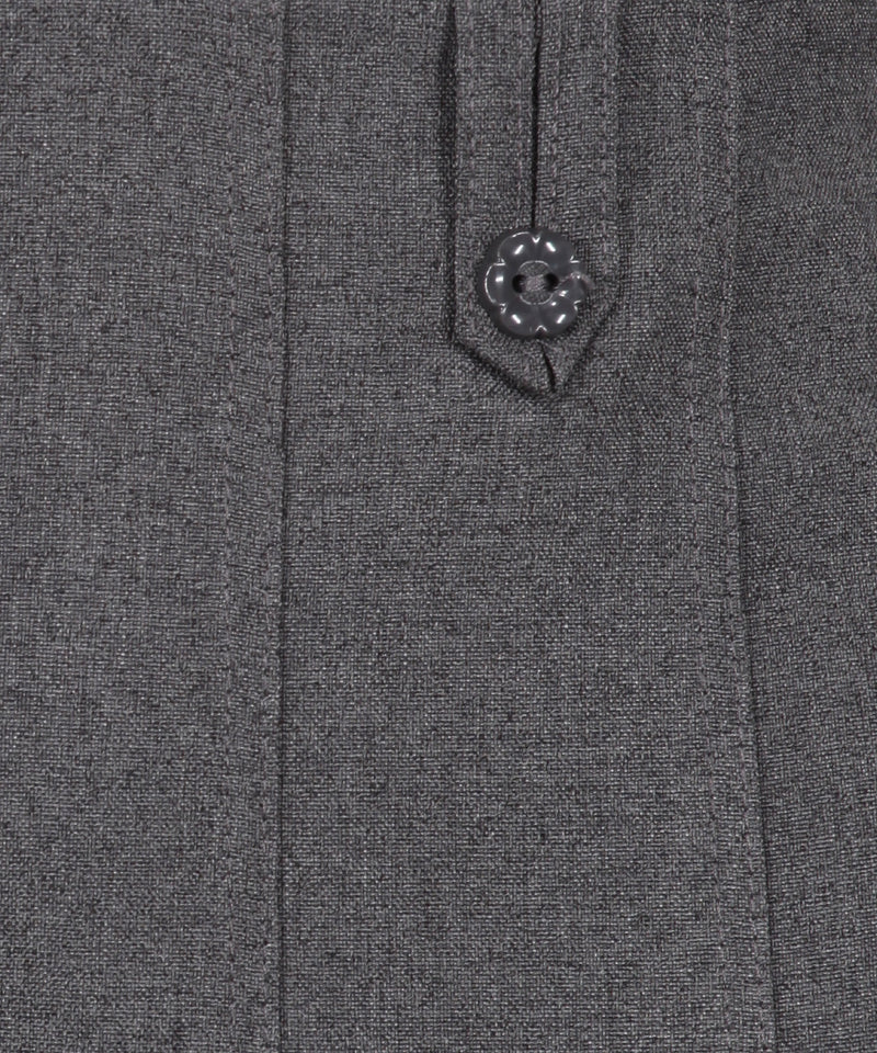 Junior Skirt - Flower Button - Grey
