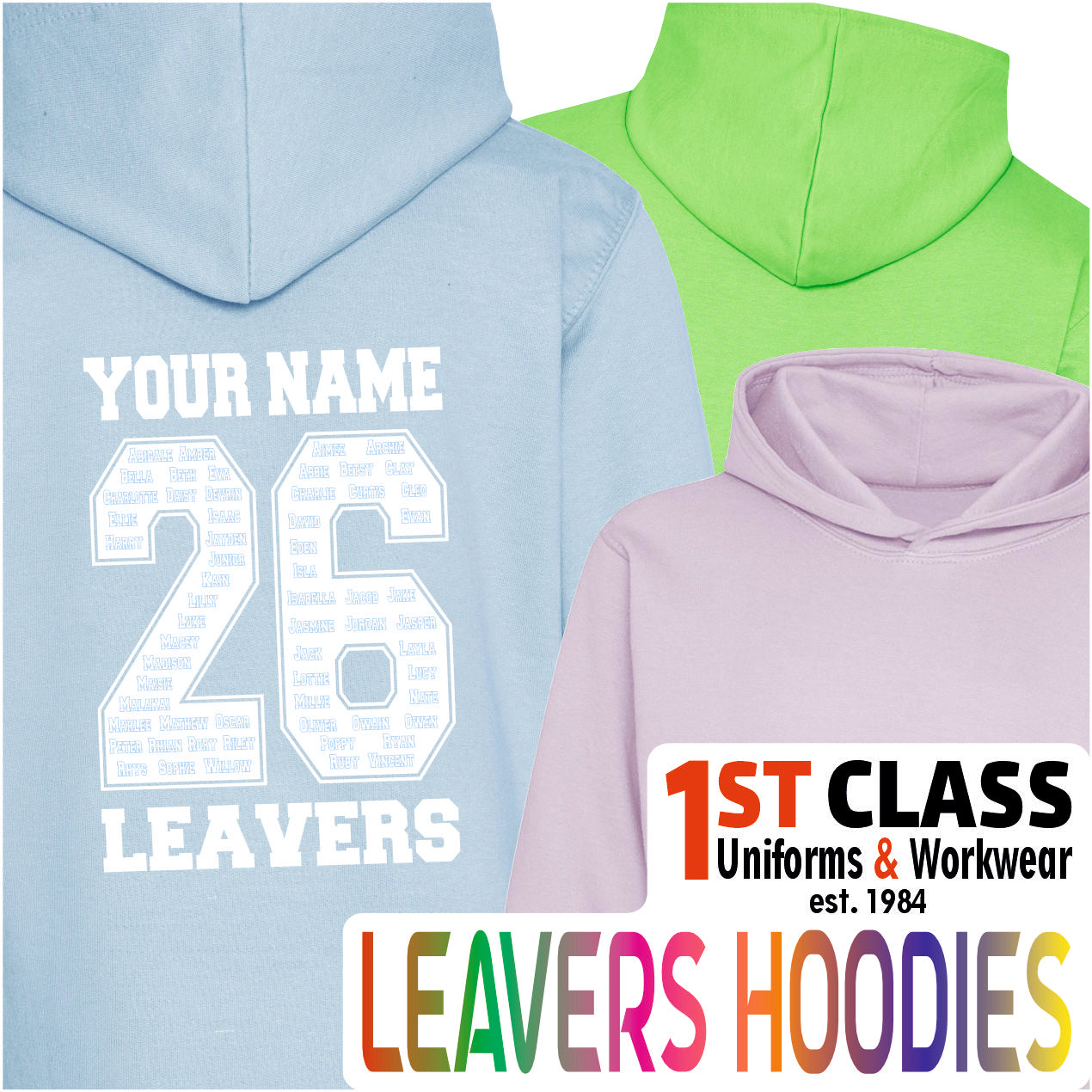 Leavers Hoodie 26 - Adult Sizes
