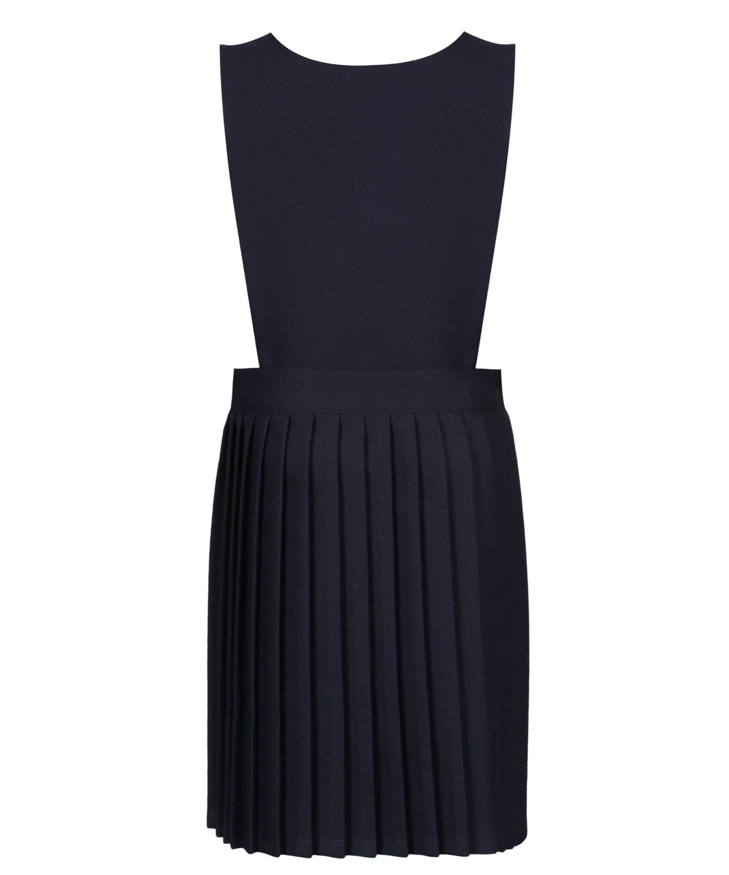 PIN112R Pinafore - Pleated Wrap with Lined Bib - Navy