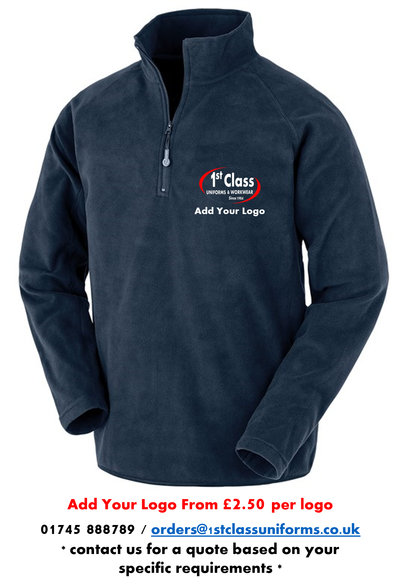 Result R905X 1/4 Zip Fleece (100% Recycled Material)