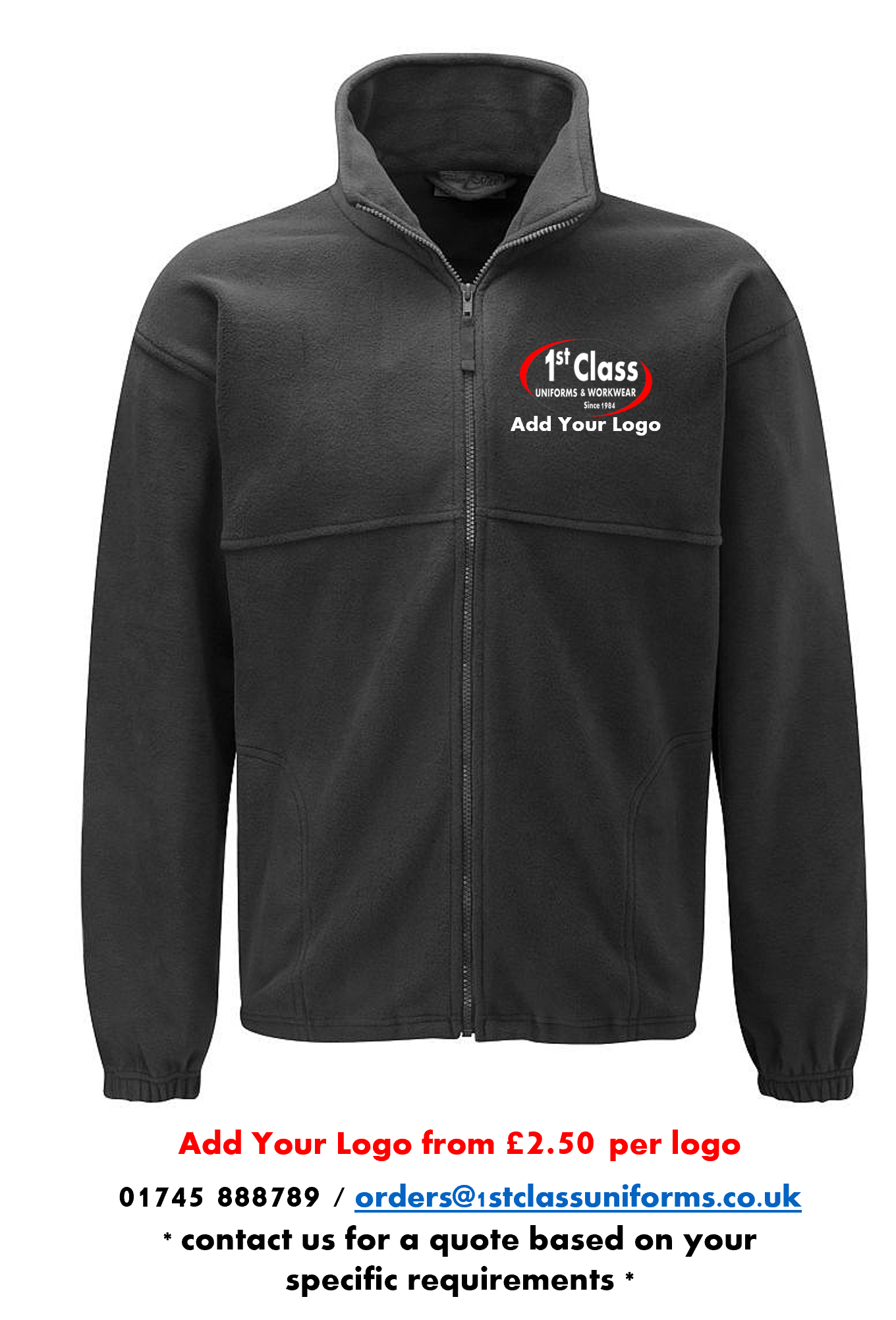 Blue Max Banner 3JP Polar Full Zip Fleece