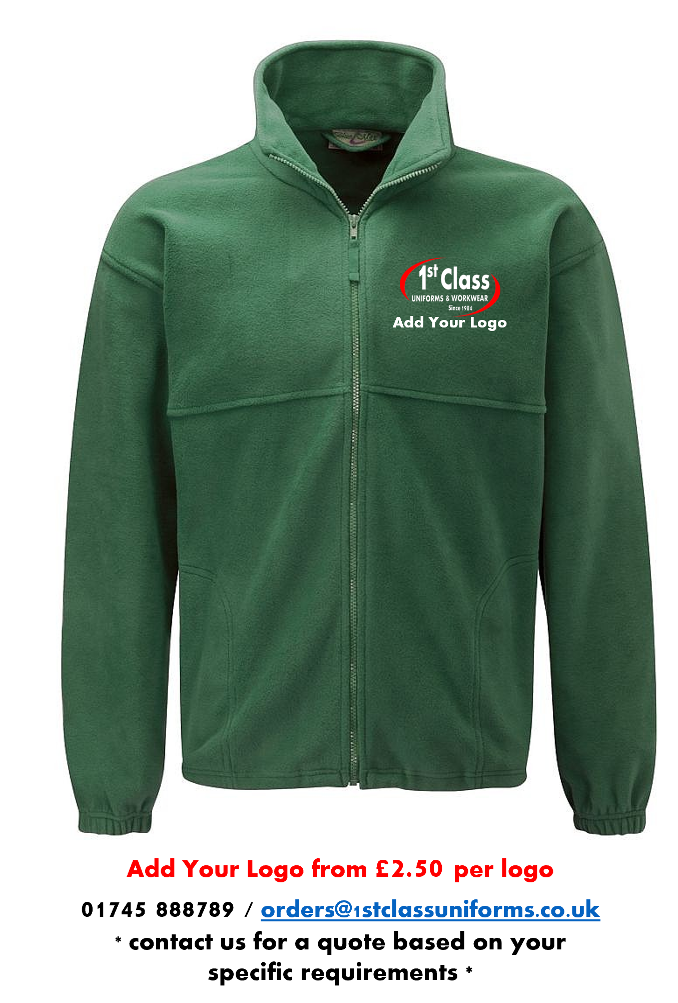 Blue Max Banner 3JP Polar Full Zip Fleece