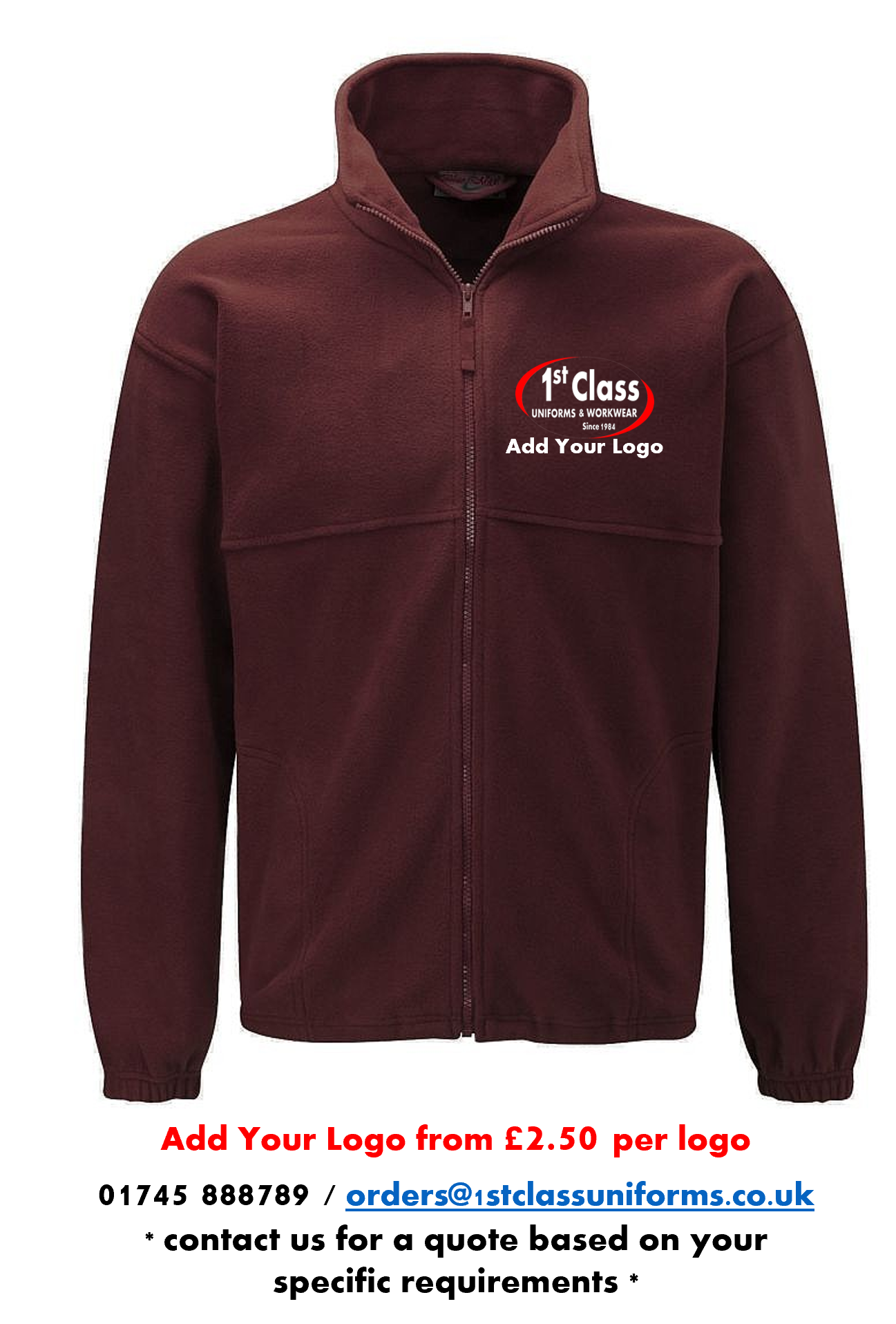 Blue Max Banner 3JP Polar Full Zip Fleece