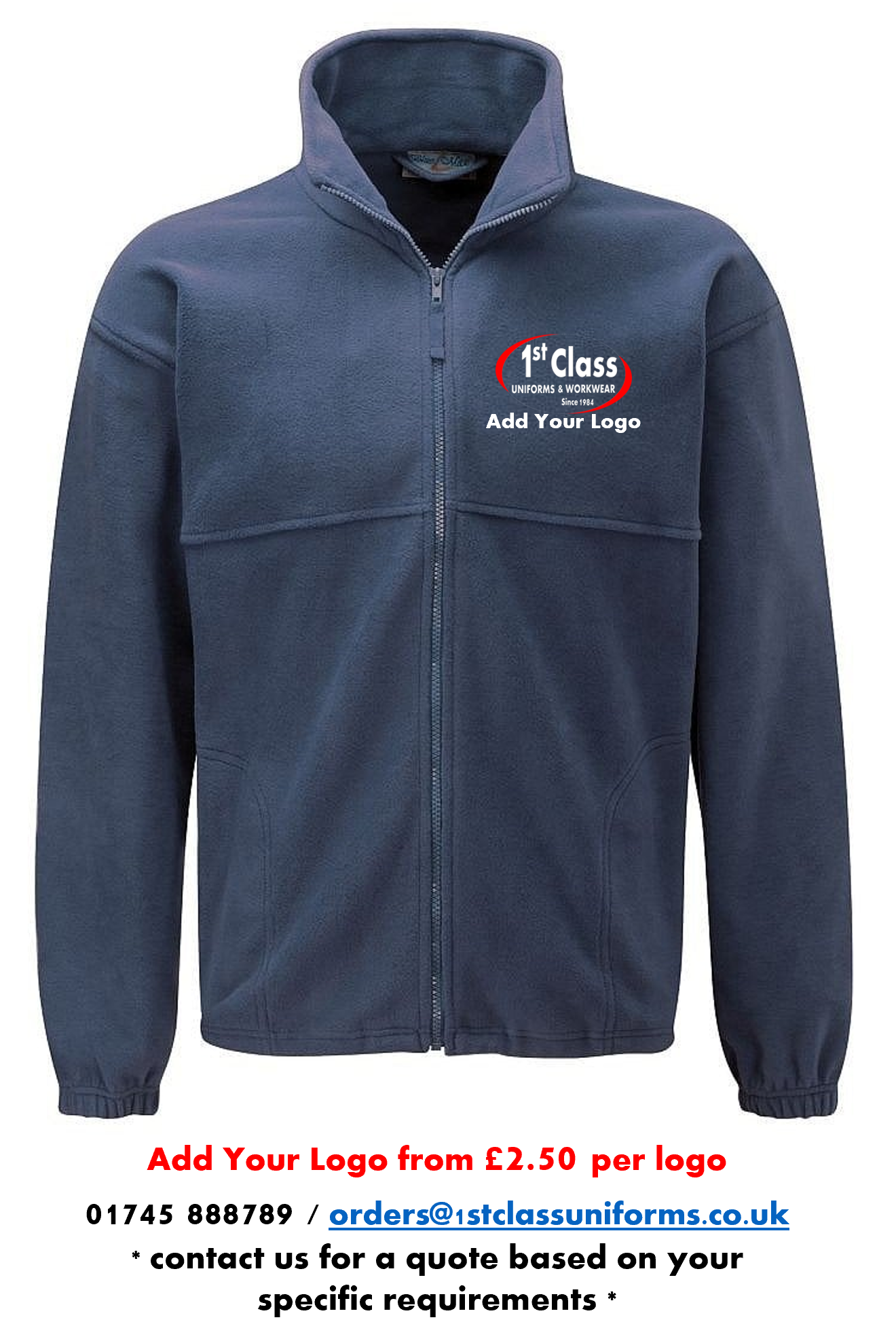 Blue Max Banner 3JP Polar Full Zip Fleece