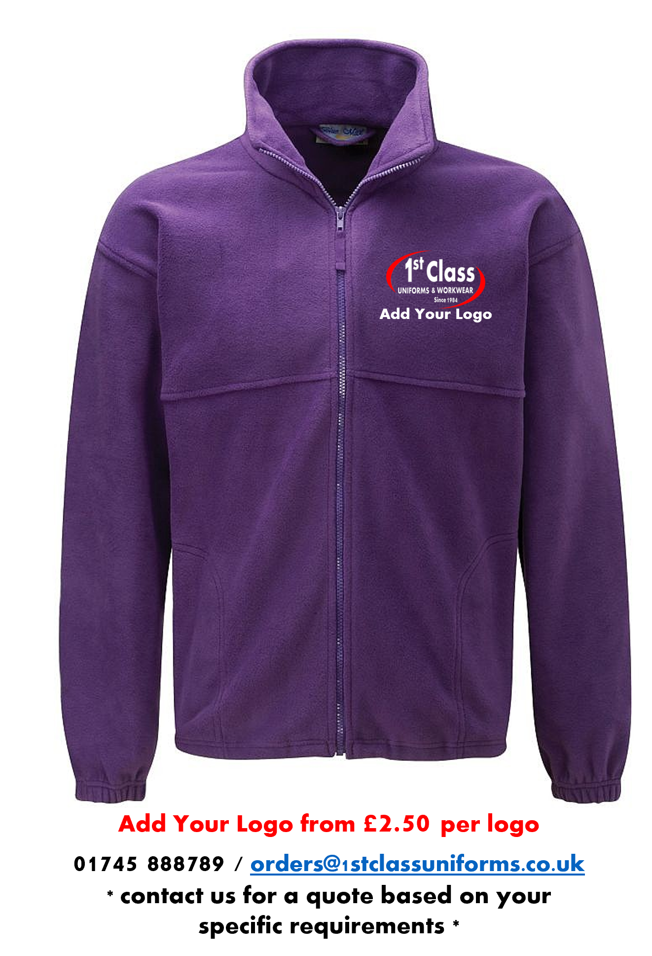 Blue Max Banner 3JP Polar Full Zip Fleece