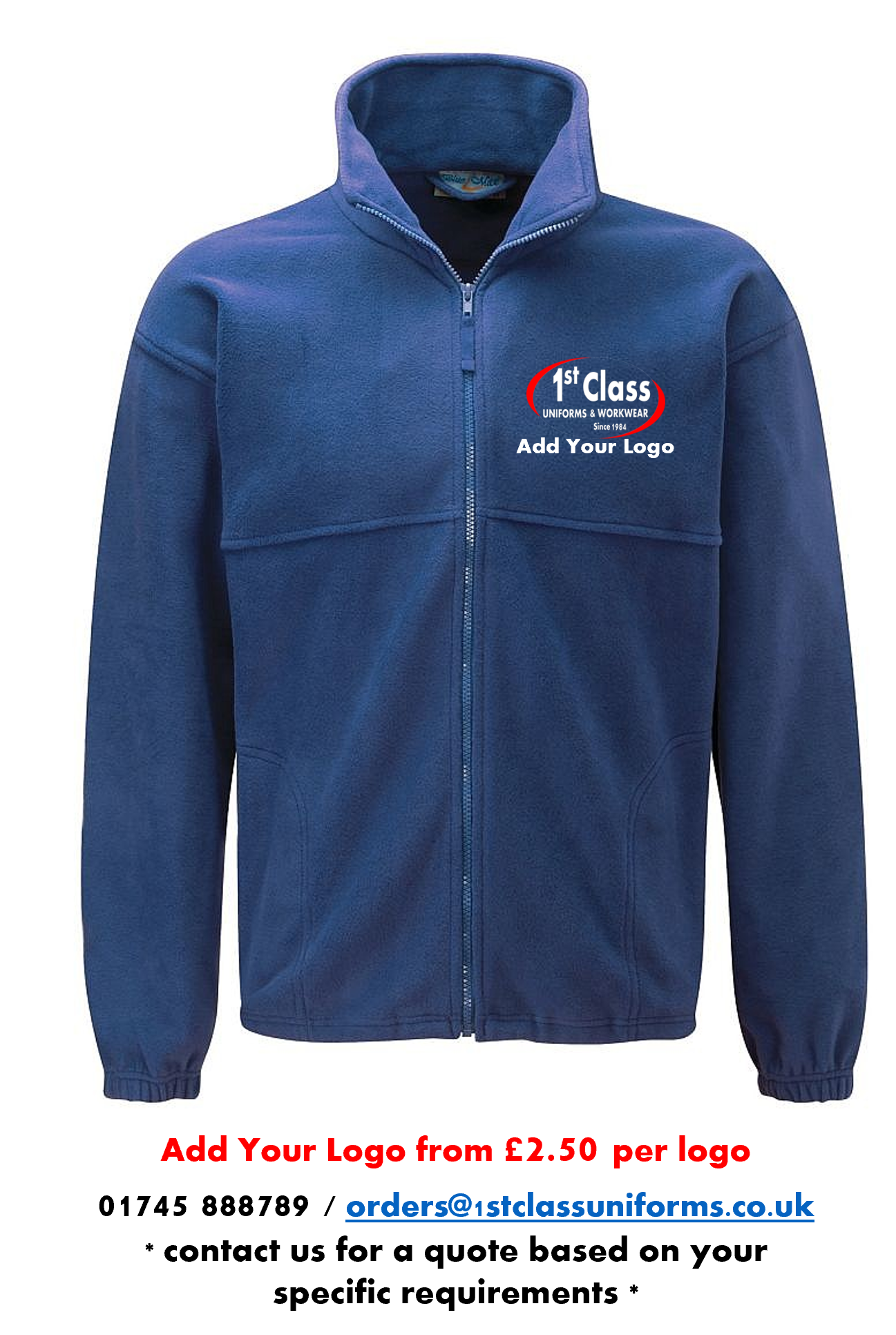 Blue Max Banner 3JP Polar Full Zip Fleece