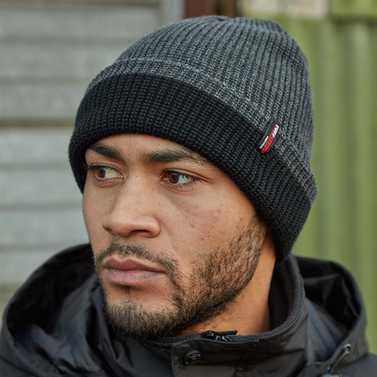 TuffStuff 410 Pro Work Thinsulate Knitted 2-Tone Beanie