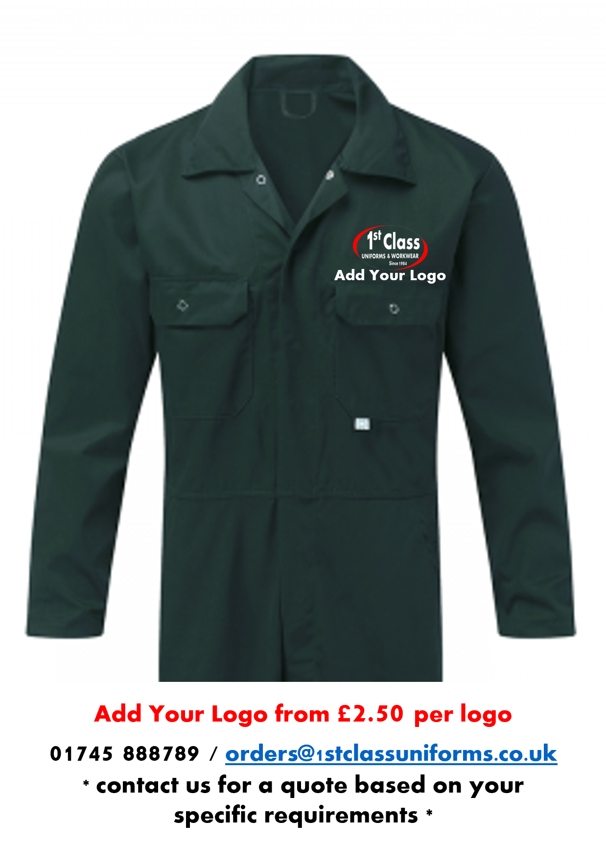 Fort 344 Stud Front Coverall