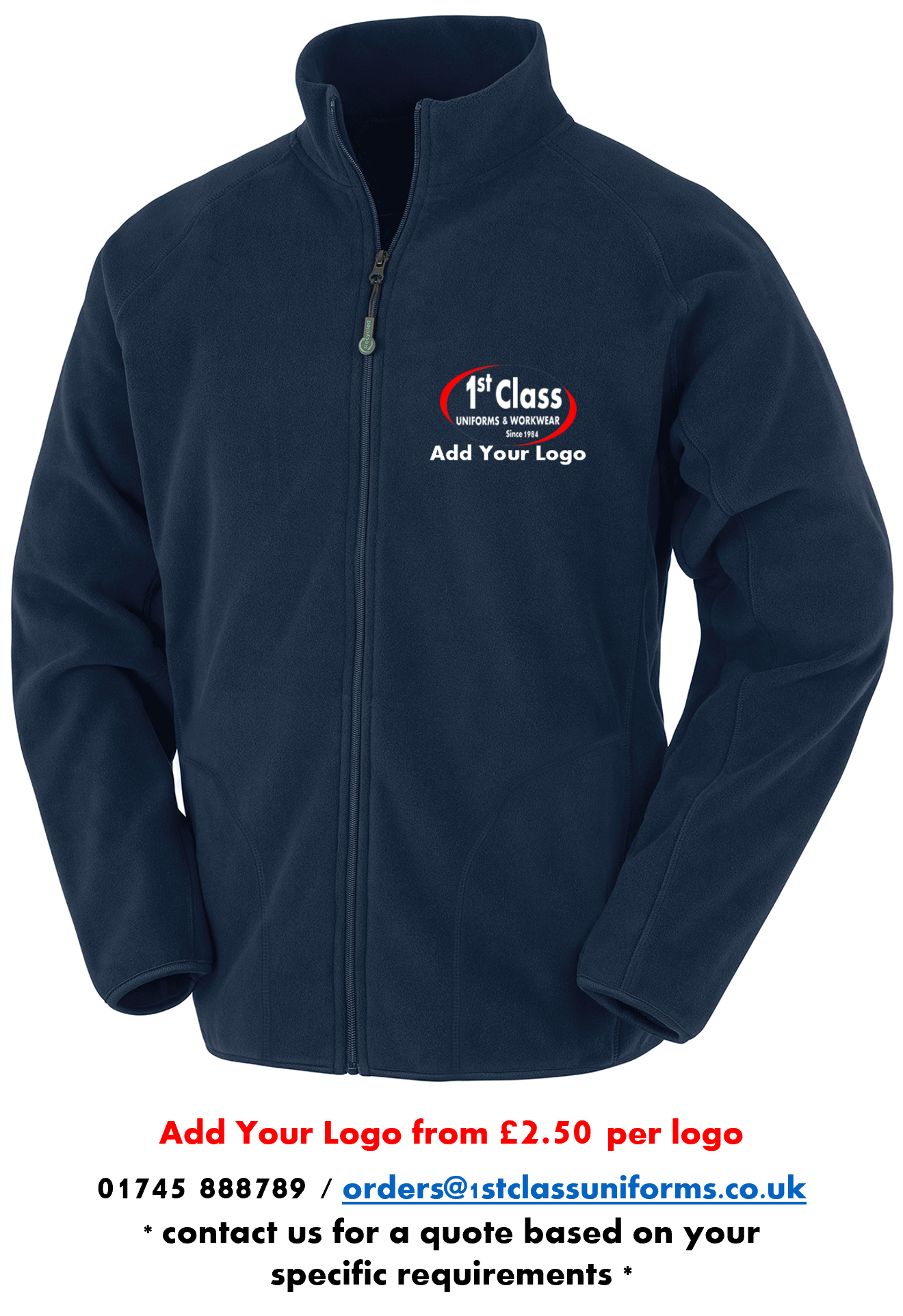 Result R907X Full Zip Fleece (100% Recycled Material)
