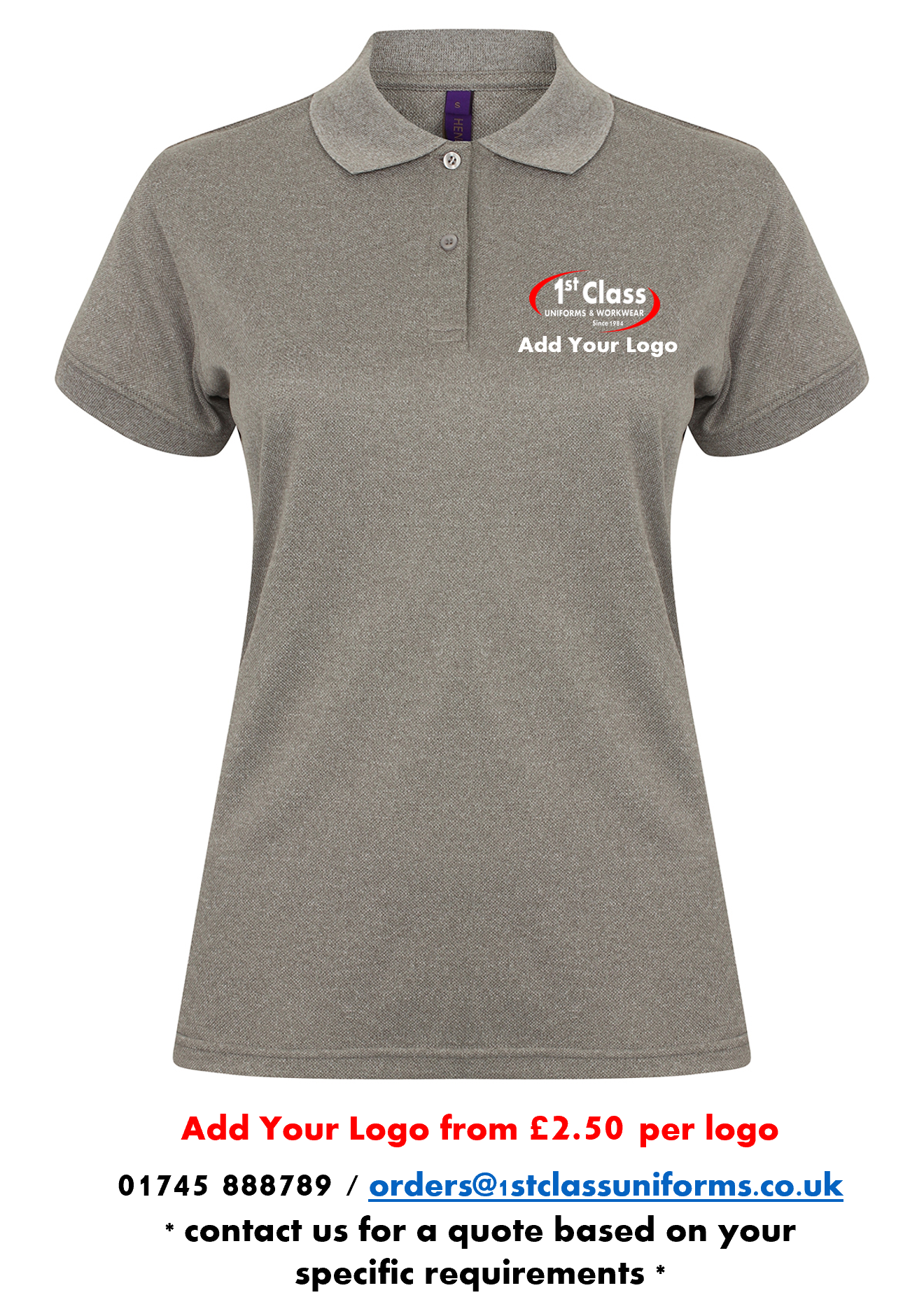 Henbury HB476 Women's Coolplus Polo Shirt