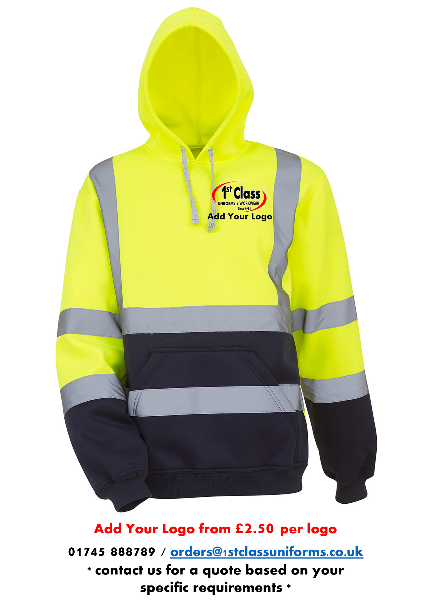 YOKO HVK05 Hi-Vis Hoodie