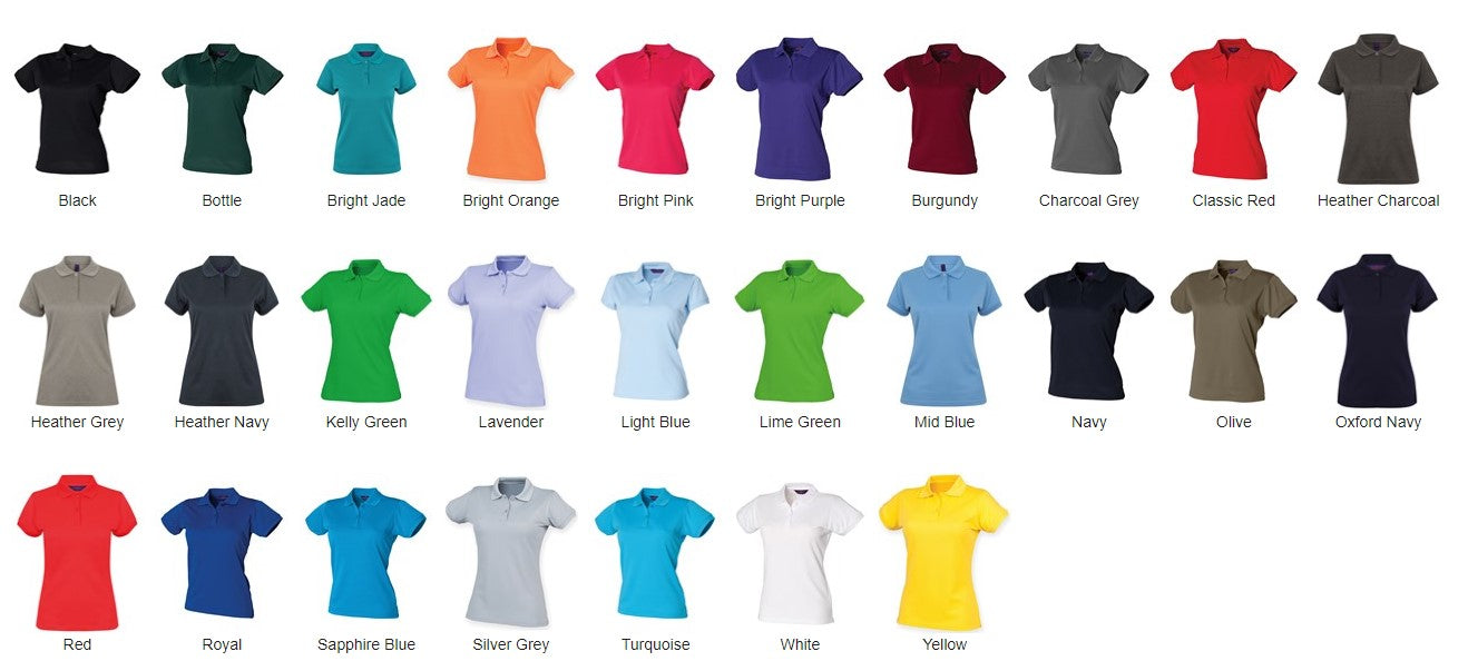 Henbury HB476 Women's Coolplus Polo Shirt