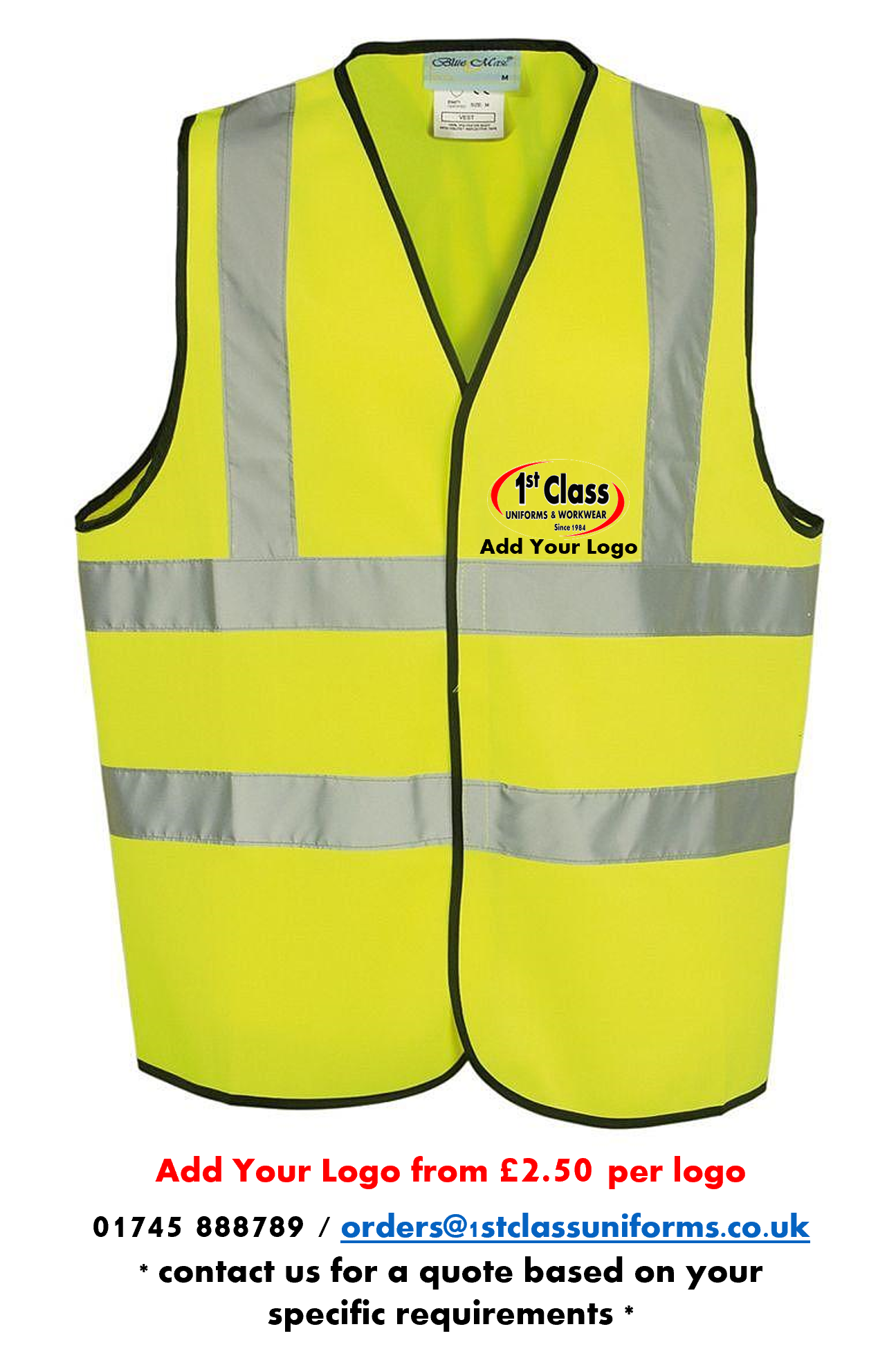 Blue Max Banner 3JV Hi-Vis Vest