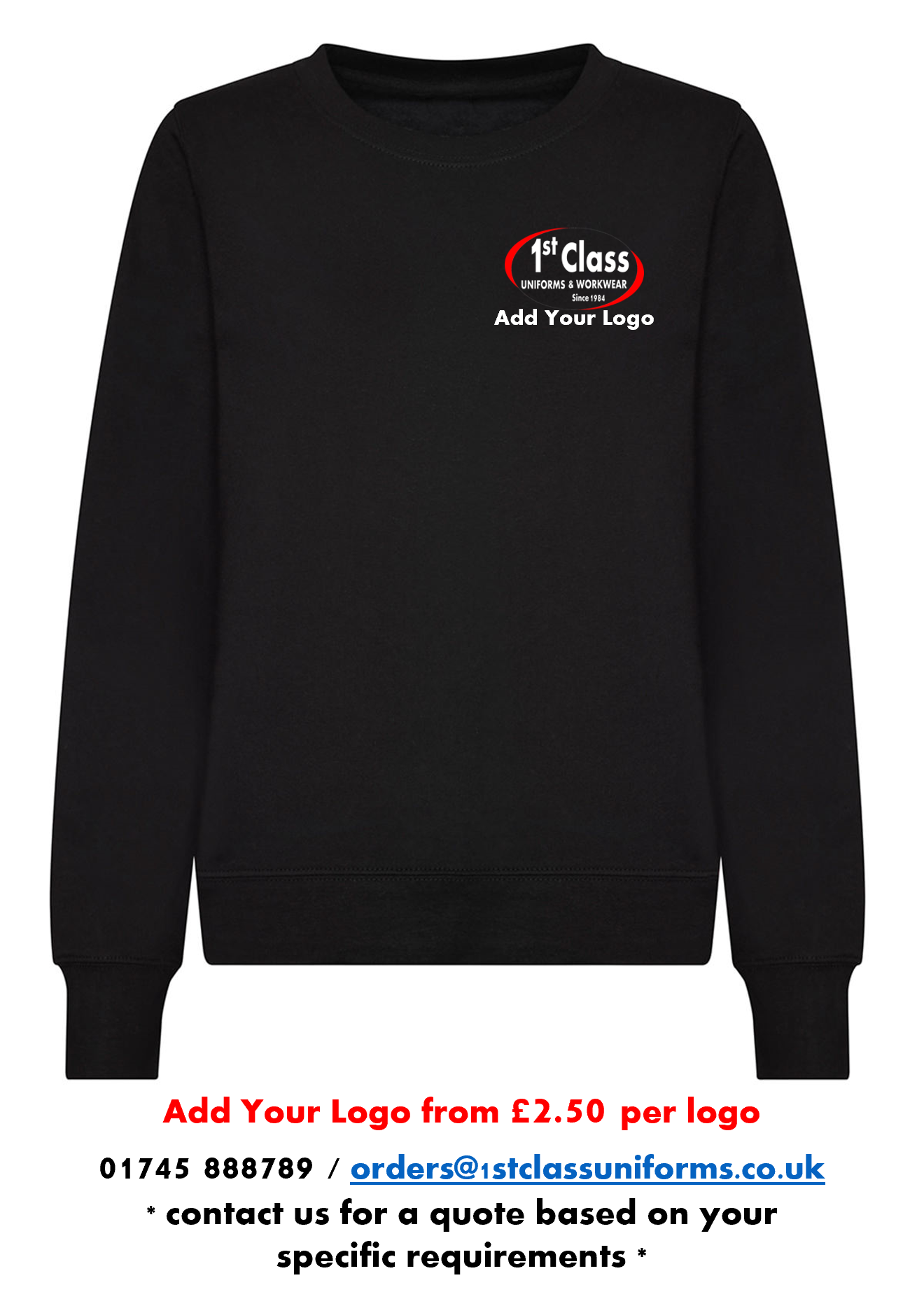 AWDis JH30F Women's Crew Neck Sweatshirt