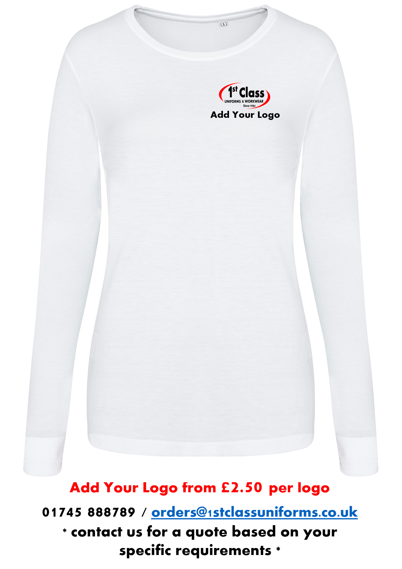 AWDis JT02F Women's Triblend Long Sleeve T-Shirt