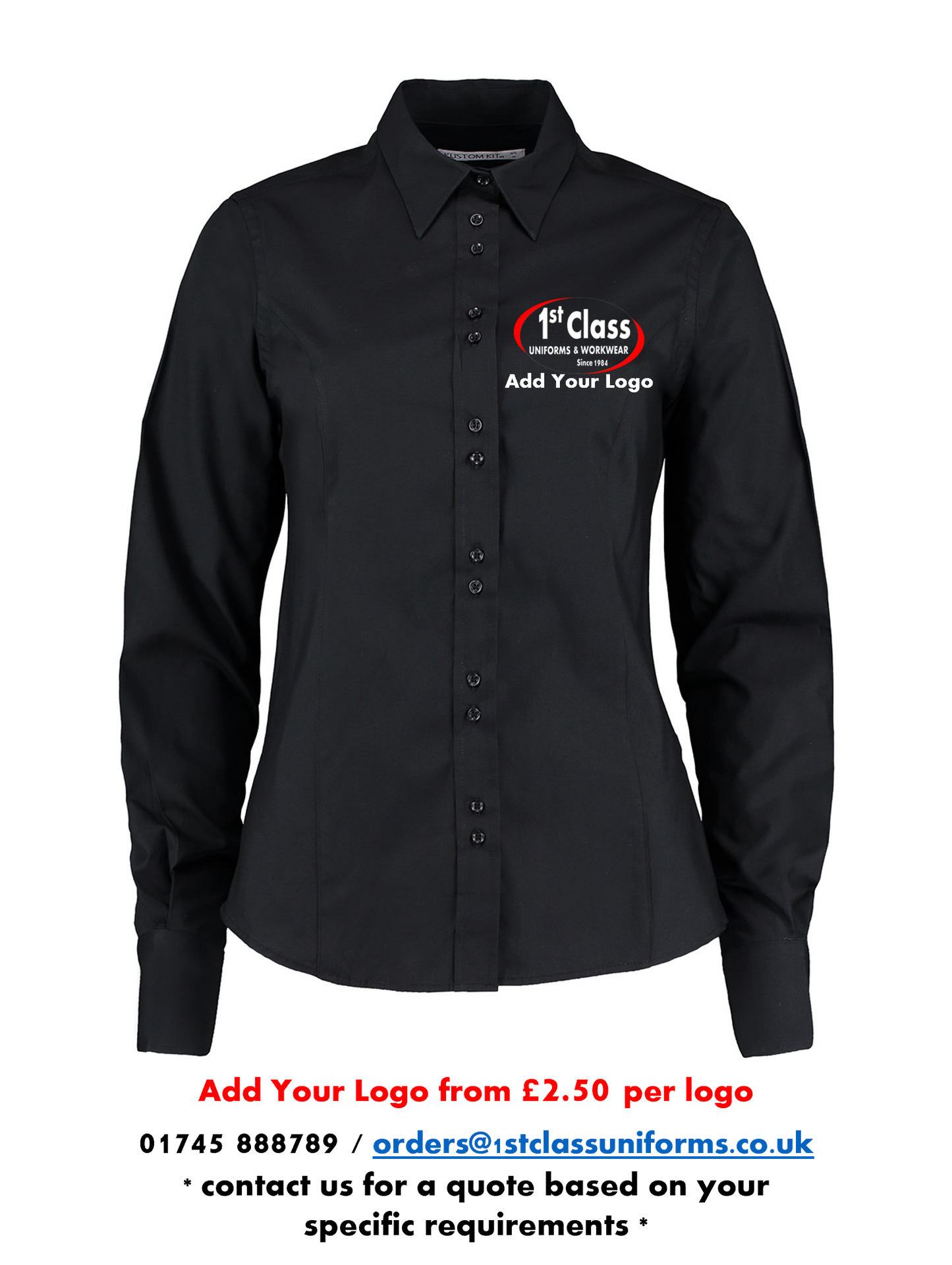 Kustom Kit KK388 Women's City Business Long Sleeve Blouse