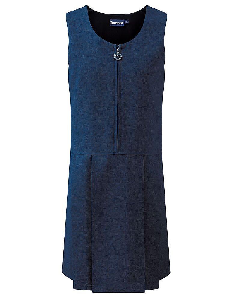 Pinafore - Lynton Pleated Style - Navy