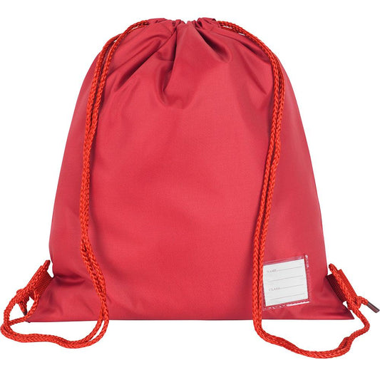 Plain PE Kit Bag - Red