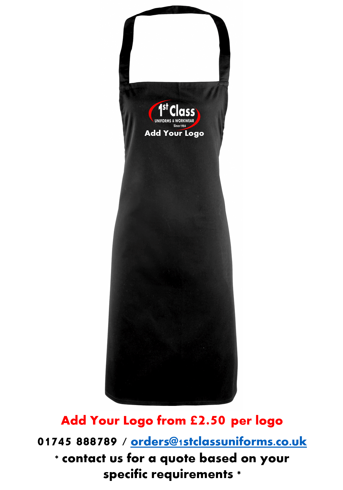 Premier PR165 Essential Bib Apron