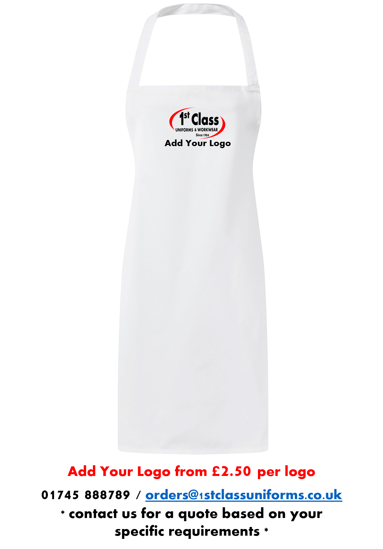 Premier PR165 Essential Bib Apron
