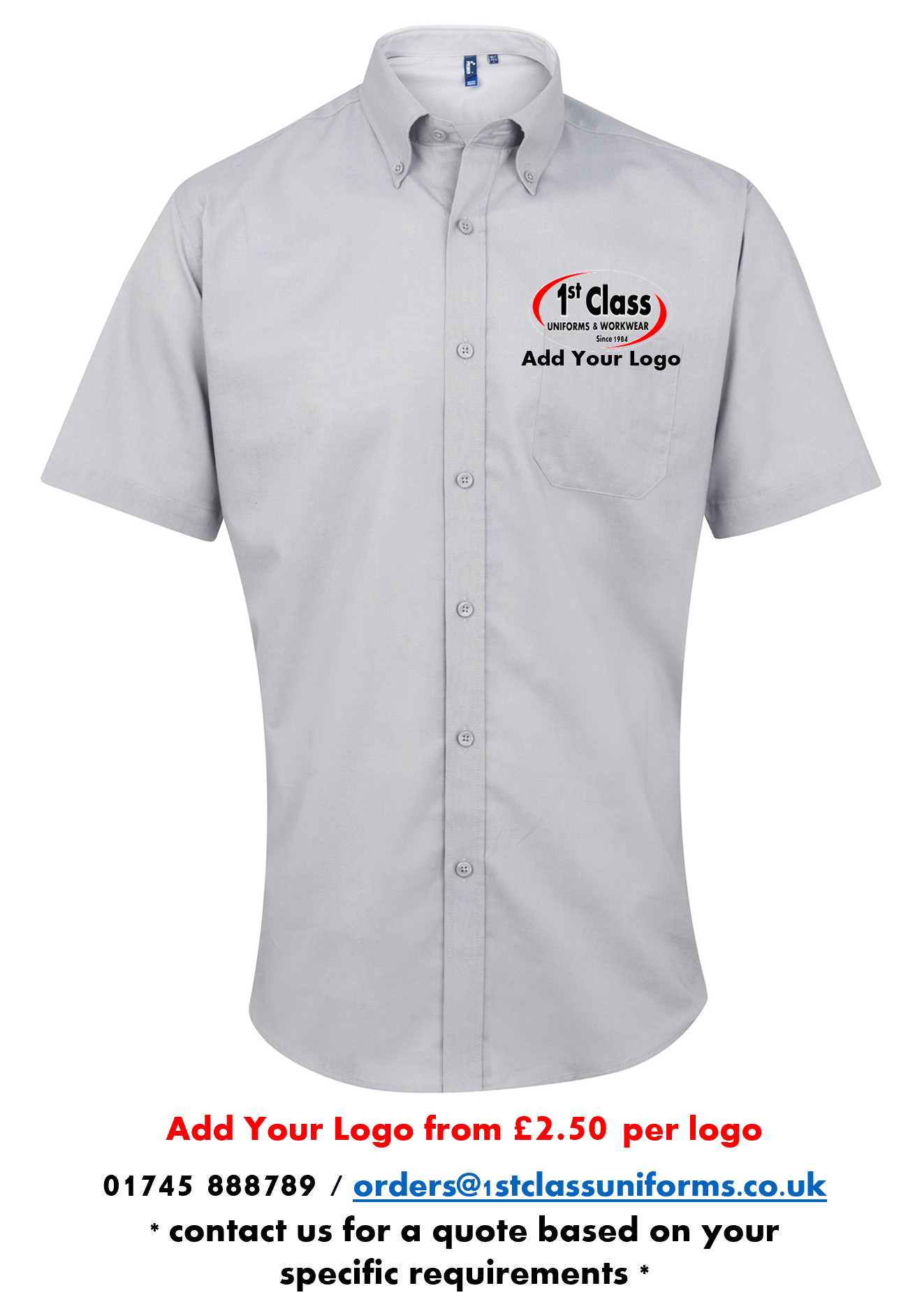 Premier PR236 Signature Oxford Short Sleeve Shirt