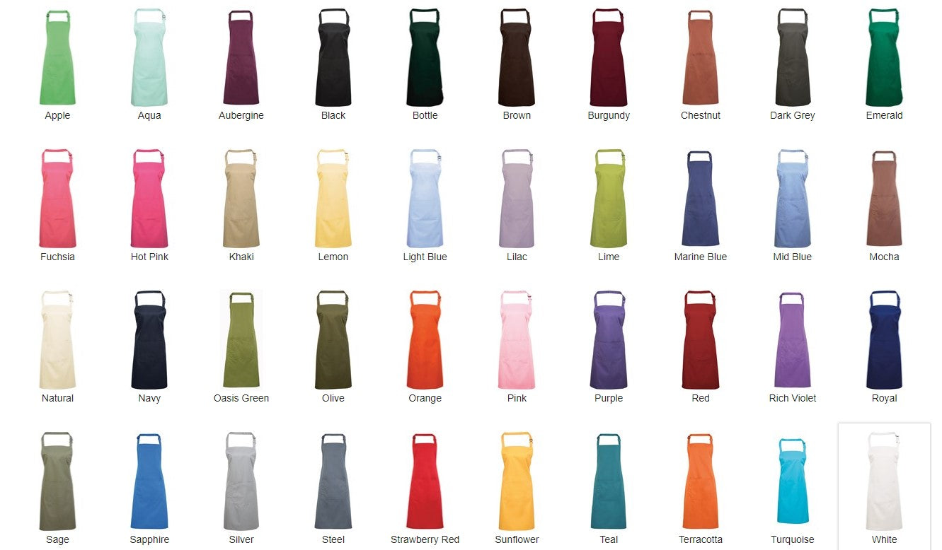 Premier PR154 Classic Bib Apron with Pocket
