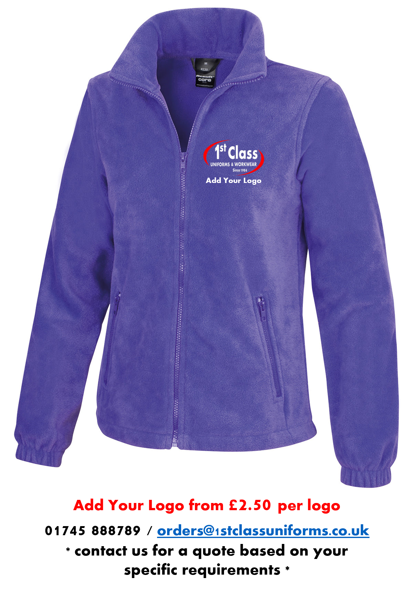 Result R220F Women's CORE Full Zip Fleece