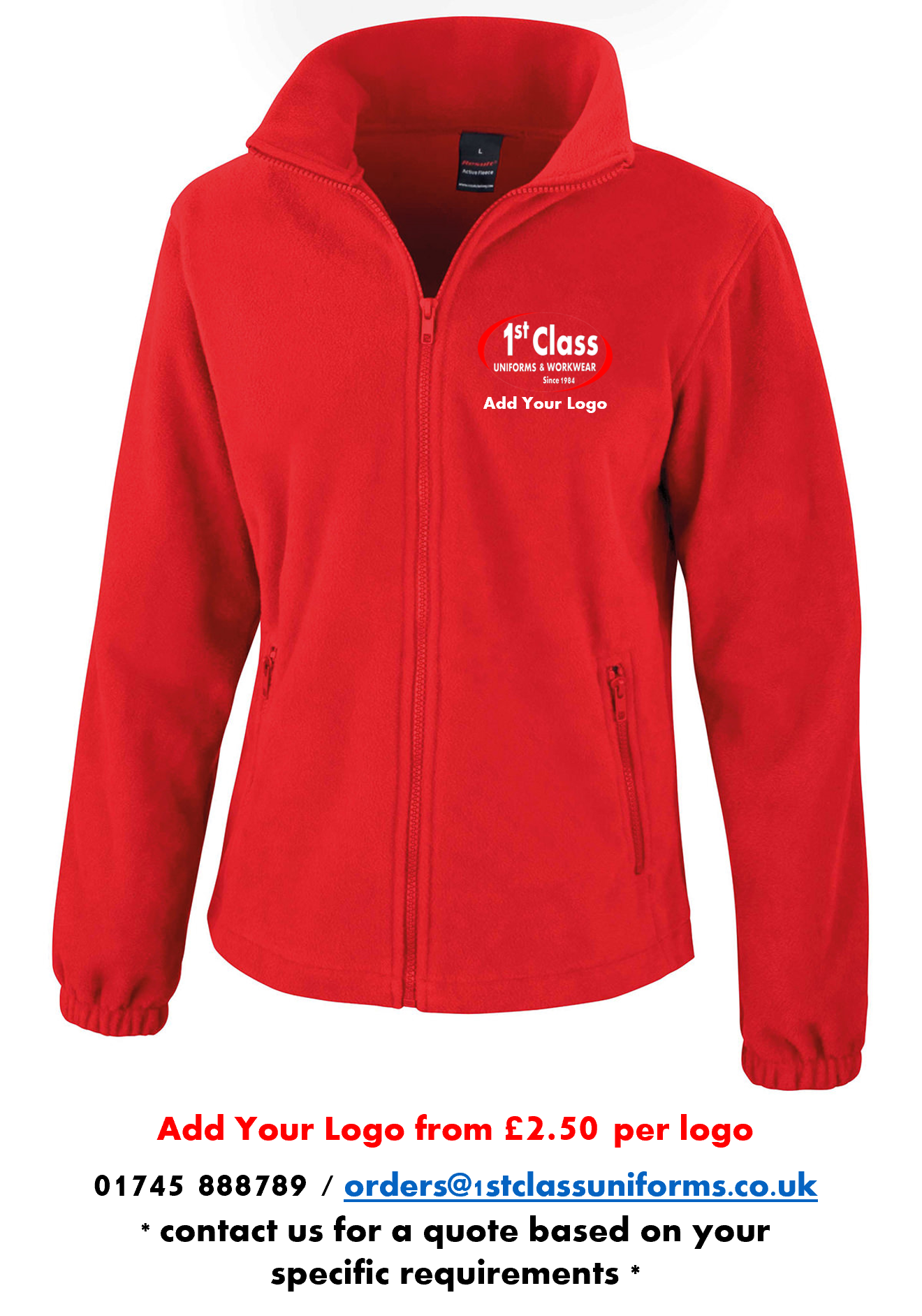 Result R220F Women's CORE Full Zip Fleece