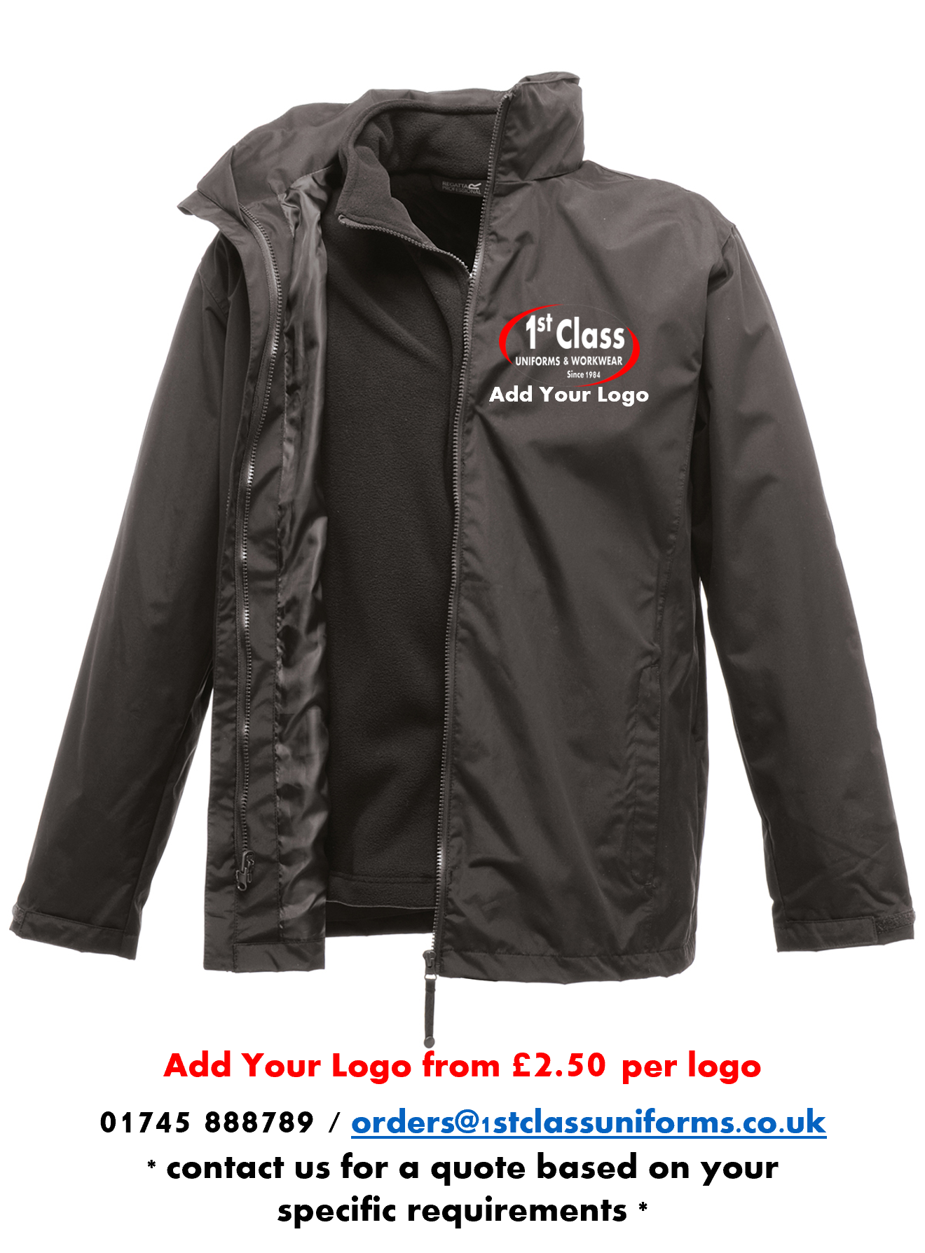 Regatta RG059 Classic 3-in-1 Waterproof Jacket & Fleece