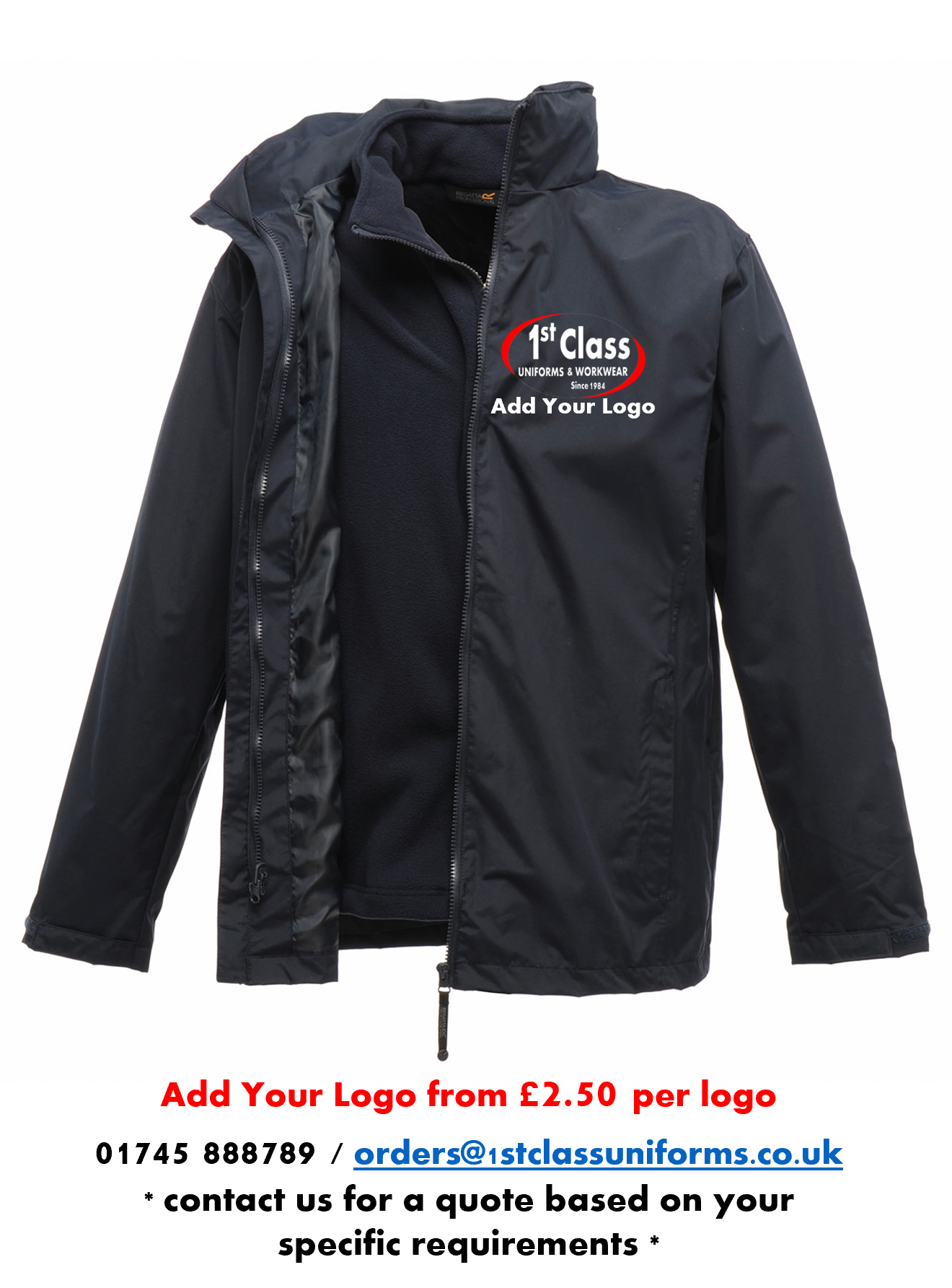 Regatta RG059 Classic 3-in-1 Waterproof Jacket & Fleece