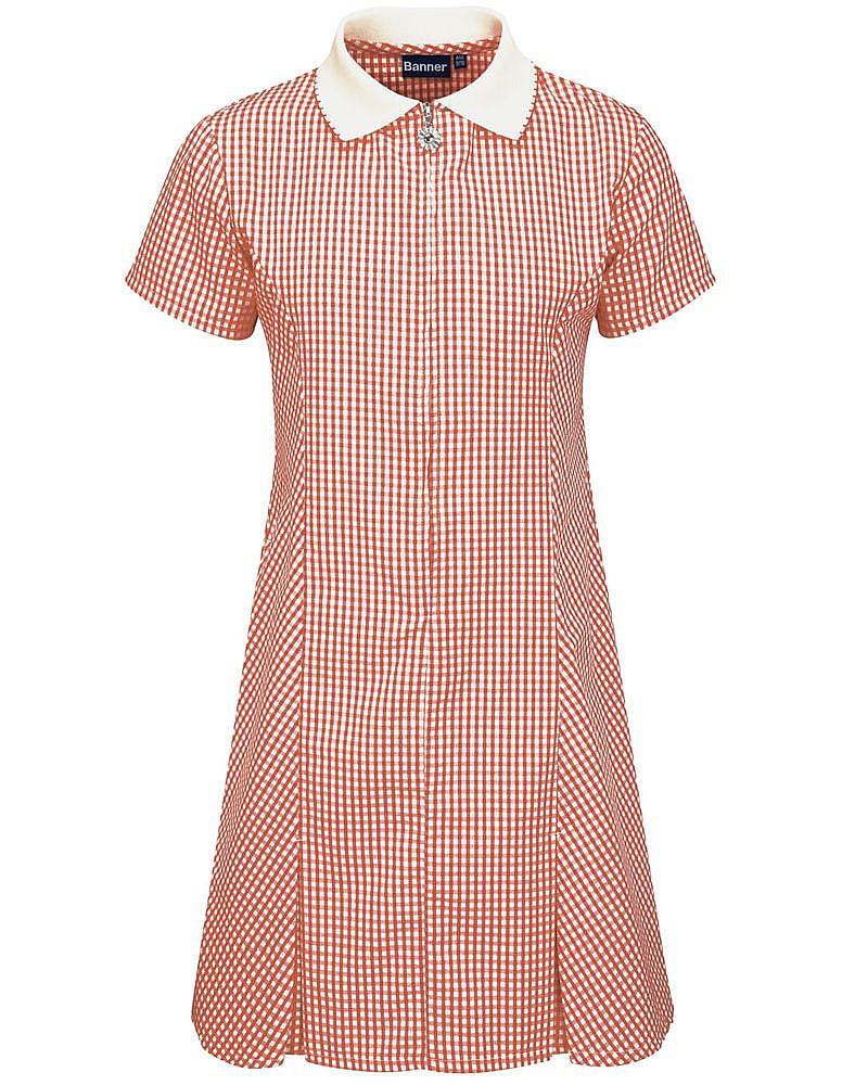 Summer Dress - Avon Corded Gingham Style - Red