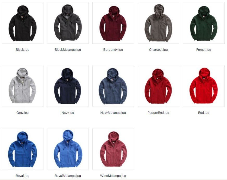 Cotton Ridge W88 Premium Heavyweight Zip Hoodie