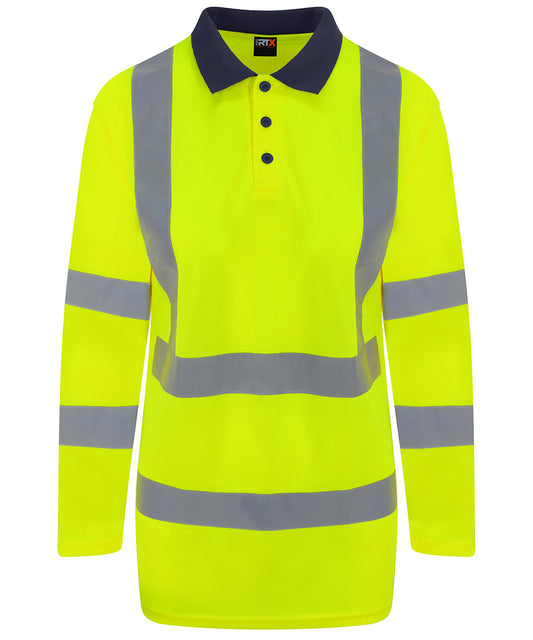 Pro RTX RX715 Hi-Vis Long Sleeved Polo Shirt