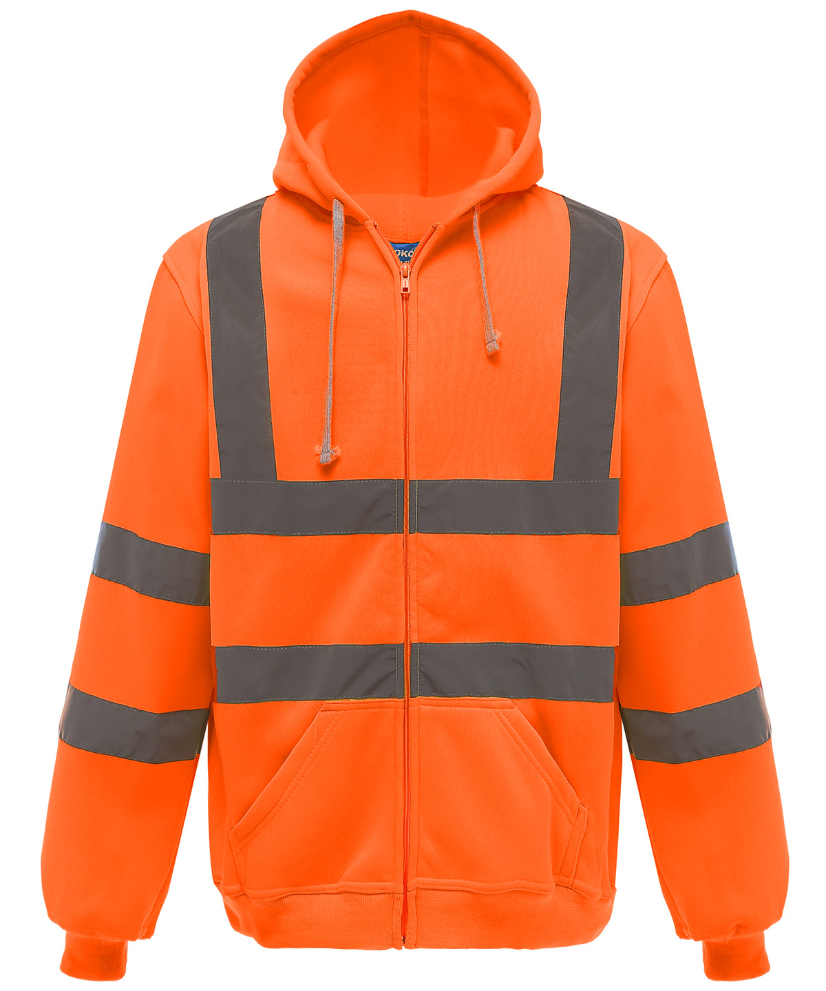 YOKO HVK07 Hi-Vis Full Zip Hoodie