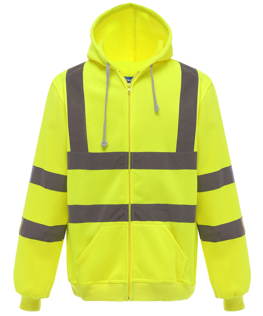 YOKO HVK07 Hi-Vis Full Zip Hoodie