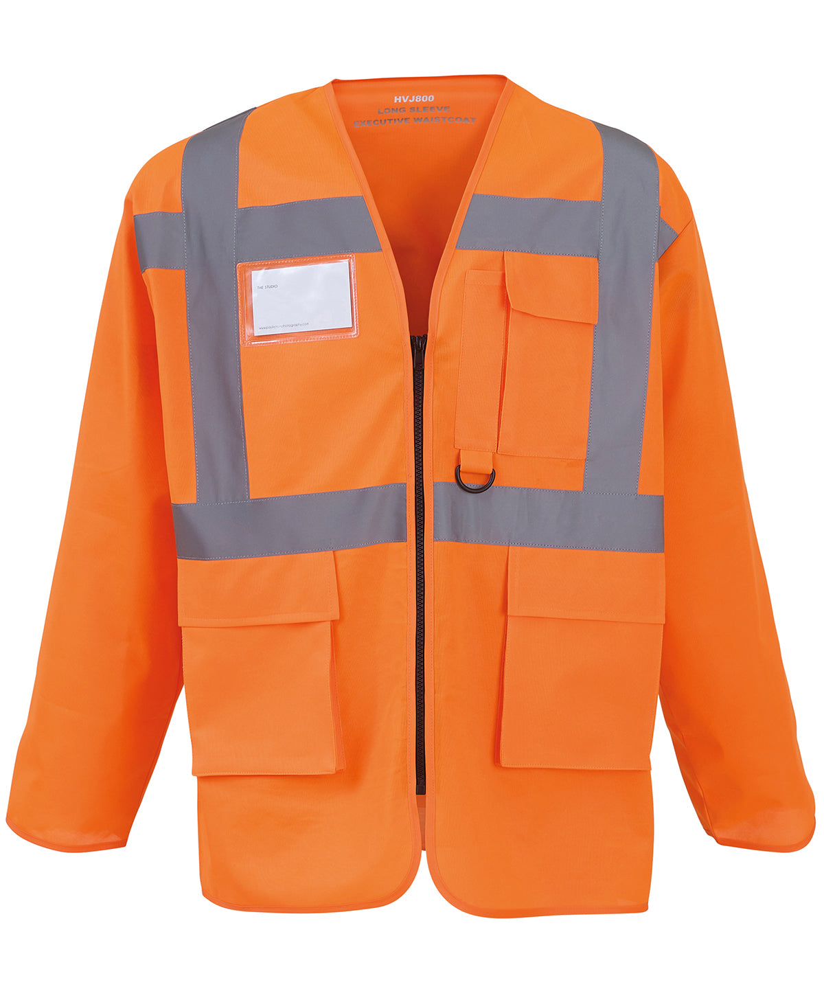 YOKO HVJ800 Hi-Vis Executive Long Sleeved Zipped Waistcoat