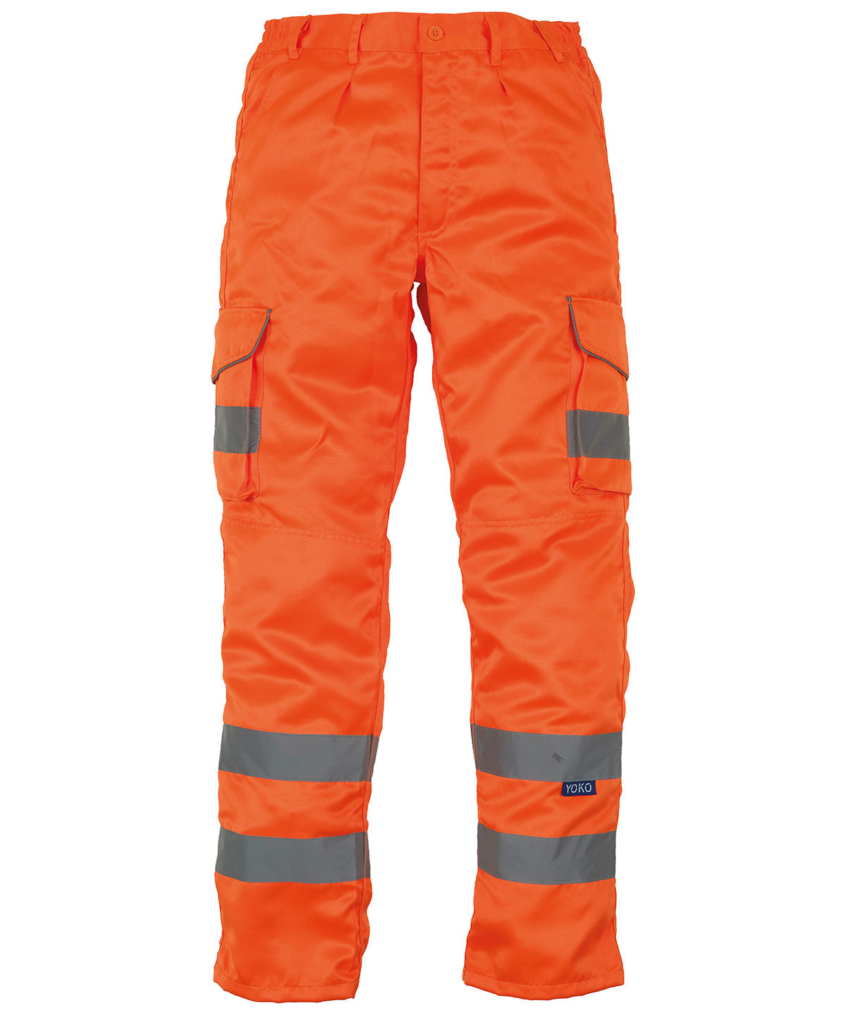 YOKO HV018T/3M Hi-Vis Cargo Trousers with Kneepad Pockets