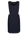 PIN112R Pinafore - Pleated Wrap with Lined Bib - Navy