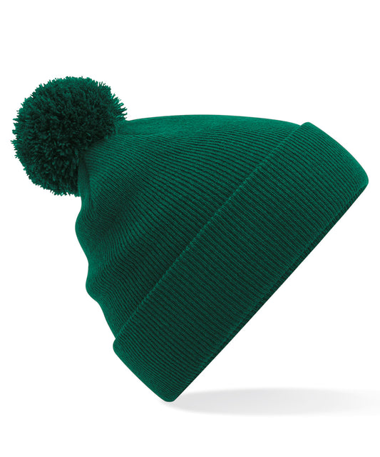 Plain Pom Pom Beanie - Bottle