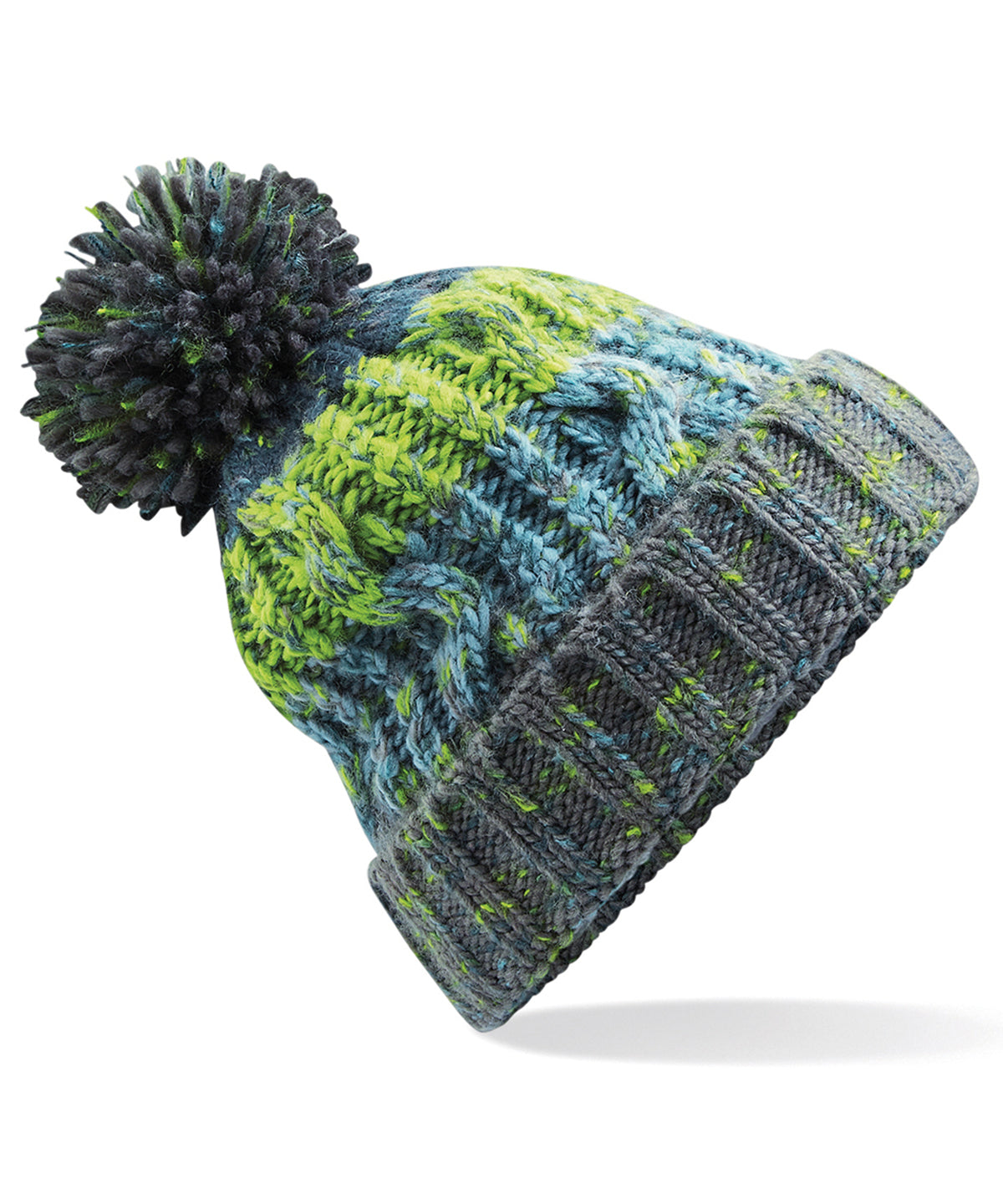 Beechfield BC486 Corkscrew pom pom beanie