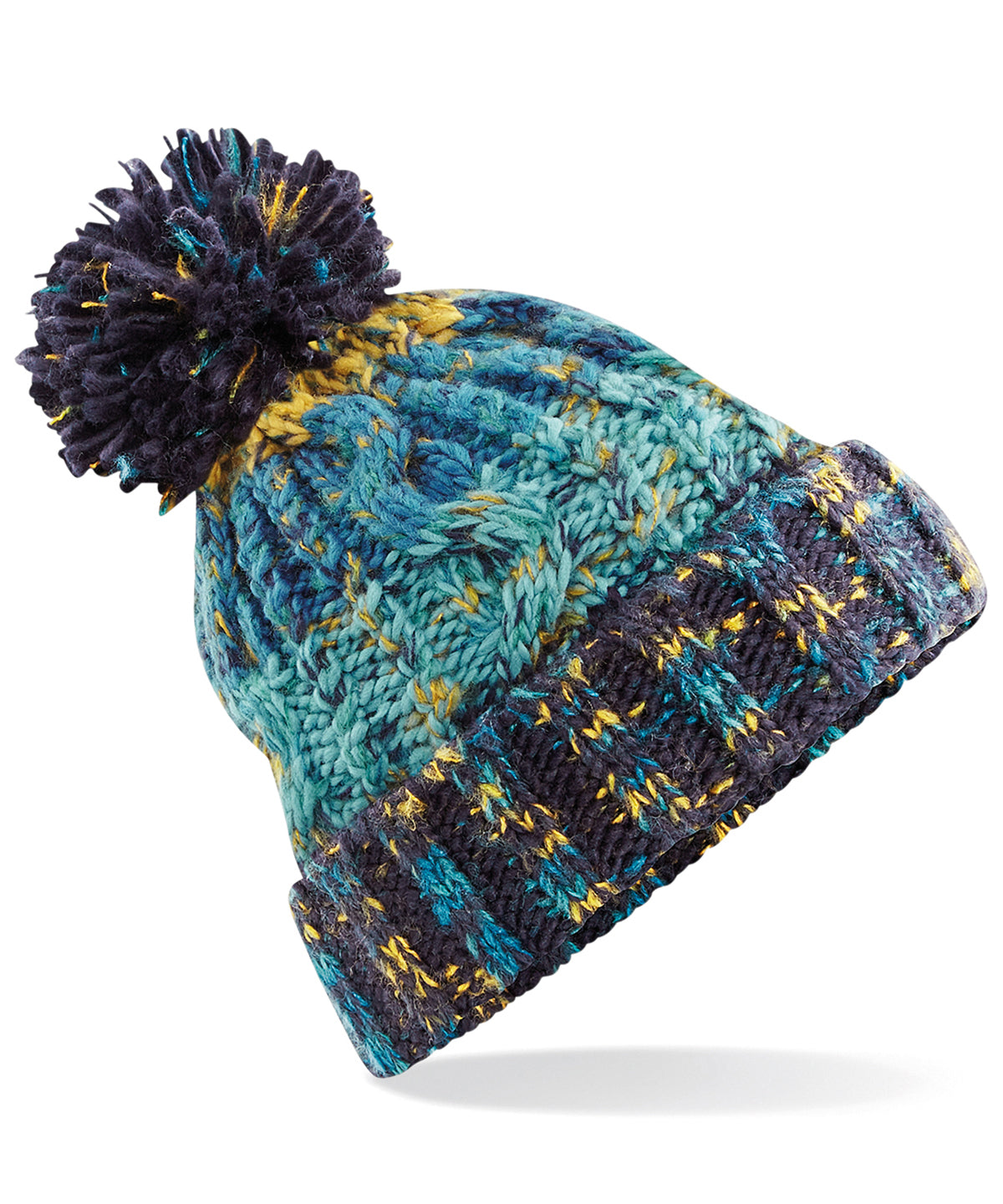 Beechfield BC486 Corkscrew pom pom beanie