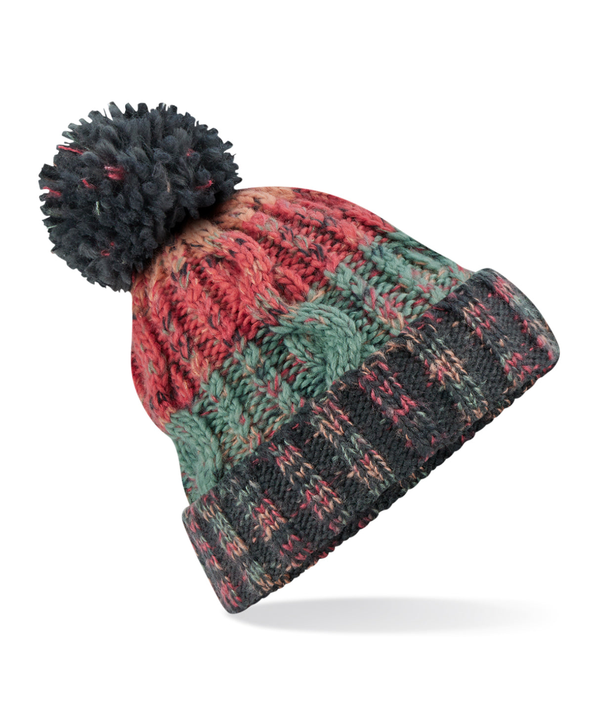 Beechfield BC486 Corkscrew pom pom beanie