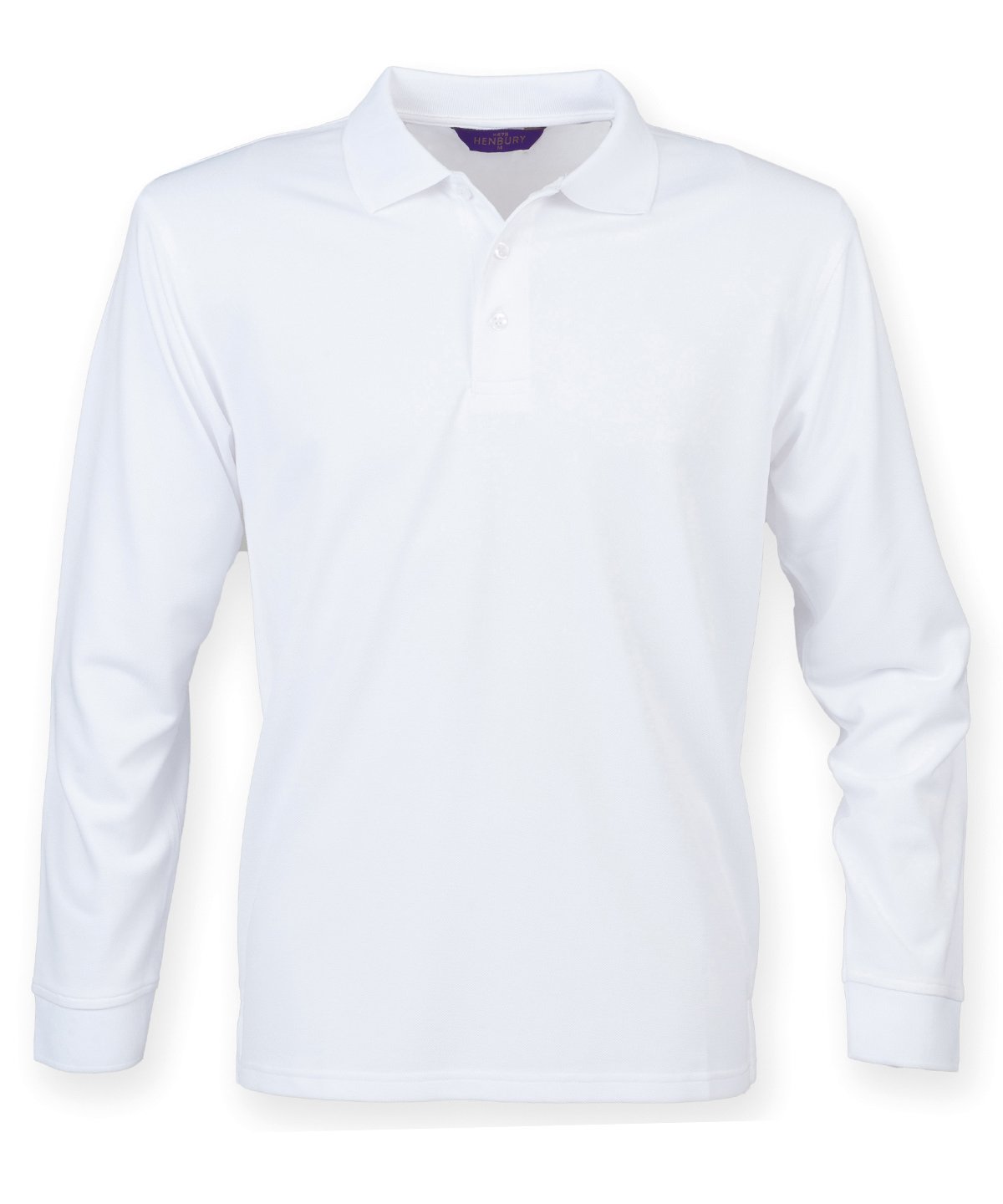 Henbury HB478 Coolplus Long Sleeve Polo Shirt