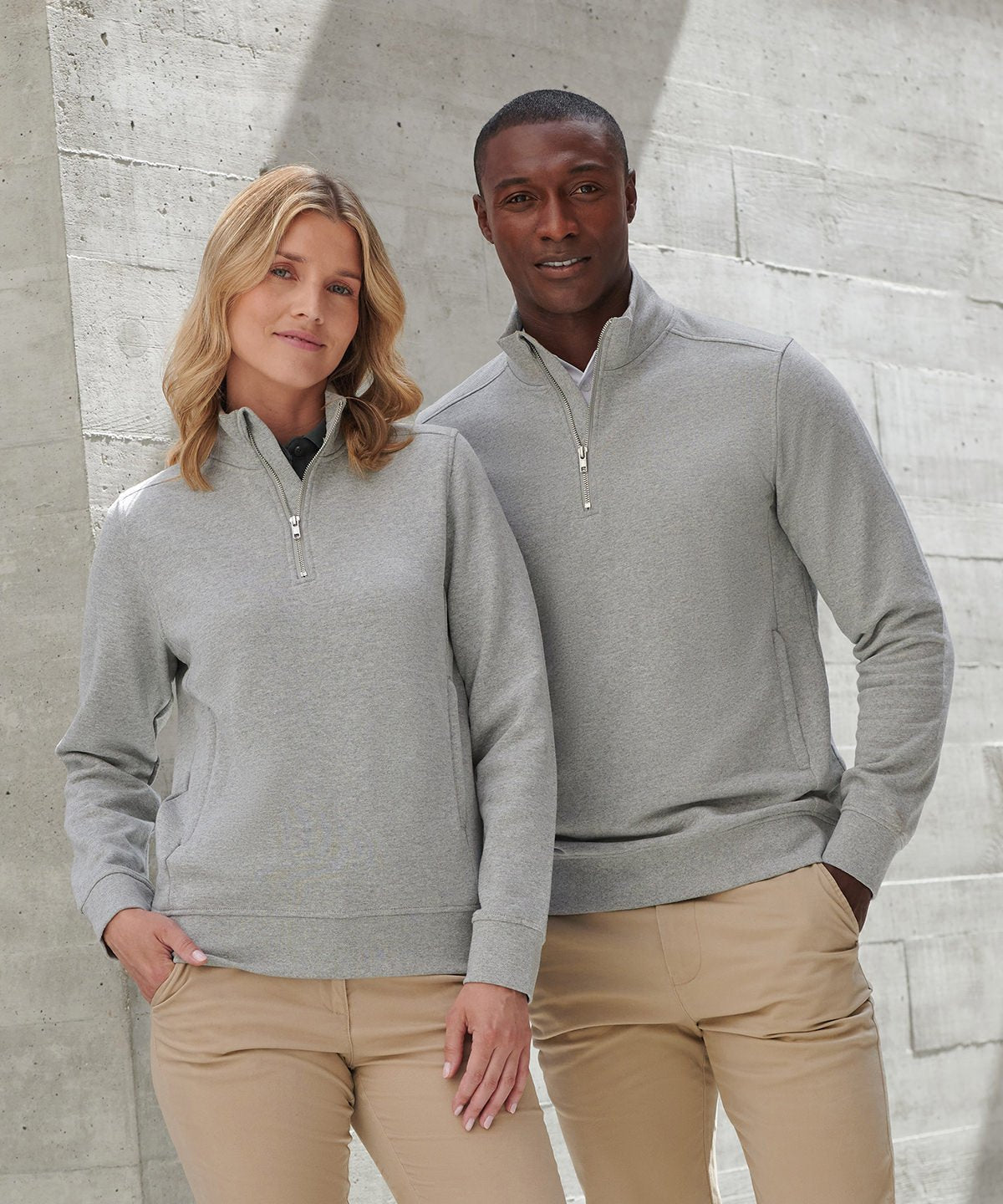 HB842 Unisex sustainable ¼-zip sweatshirt