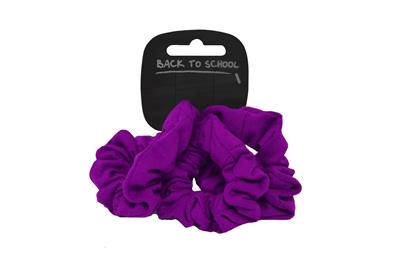 Scrunchies (3PK) - Hair Accessories Set - Purple