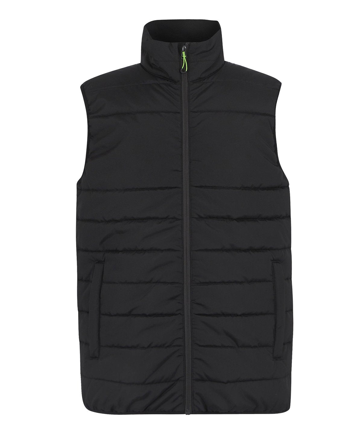 RG642 Essential thermal bodywarmer in Black with a water-repellent micro poplin finish and insulated padding for outdoor work.