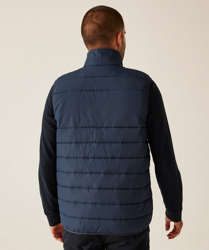 Back view of the the RG642 thermal gilet, showing the thick padding designed for maximum heat retention.