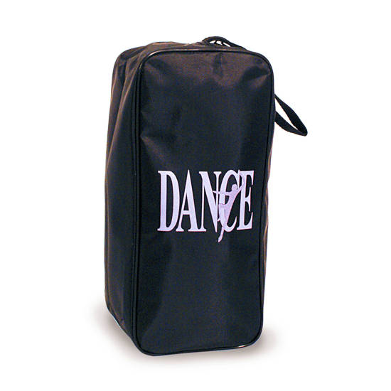 Black Dance Shoe Bag - Pink Dance Design